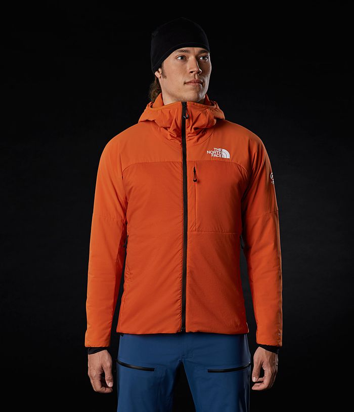 The North Face Winterjas Heren Summit L3 Ventrix™ Hoodie NRKM34286 - Oranje